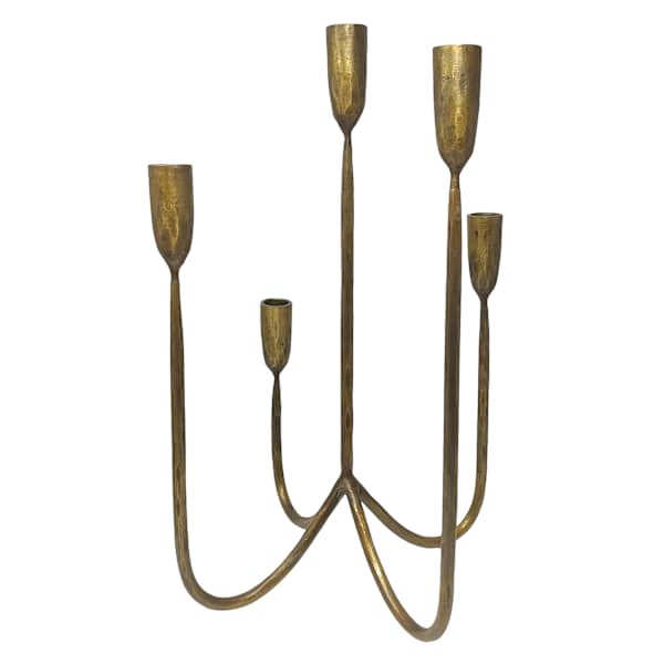 Honeybloom Metal Taper Candle Holder, 16.5"