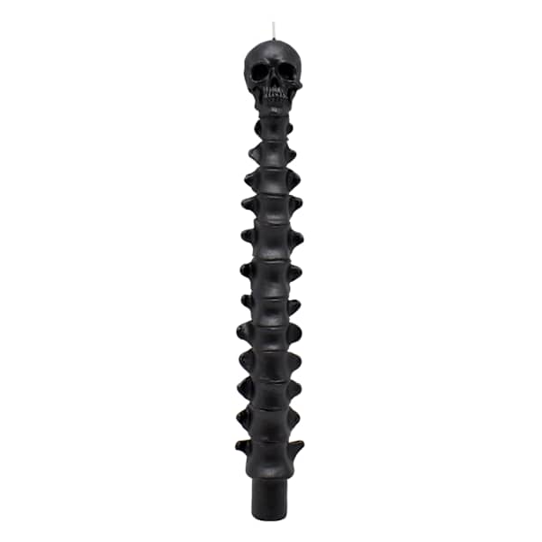 Skull Spine Bleeder Taper Candle, 10"