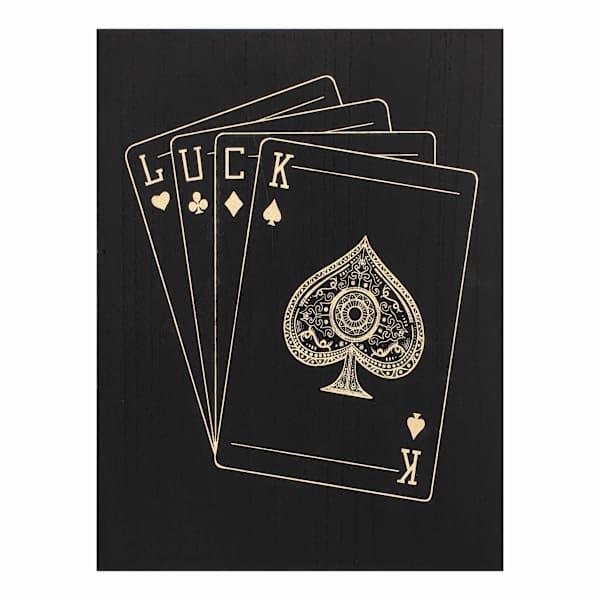 Framed House of Cards Wall Decor, 18x24