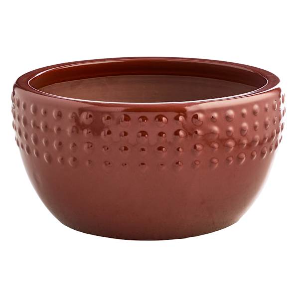 Briar Brown Ceramic Outdoor Planter