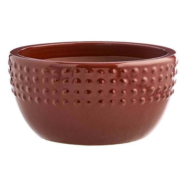 Briar Brown Ceramic Outdoor Planter, Small