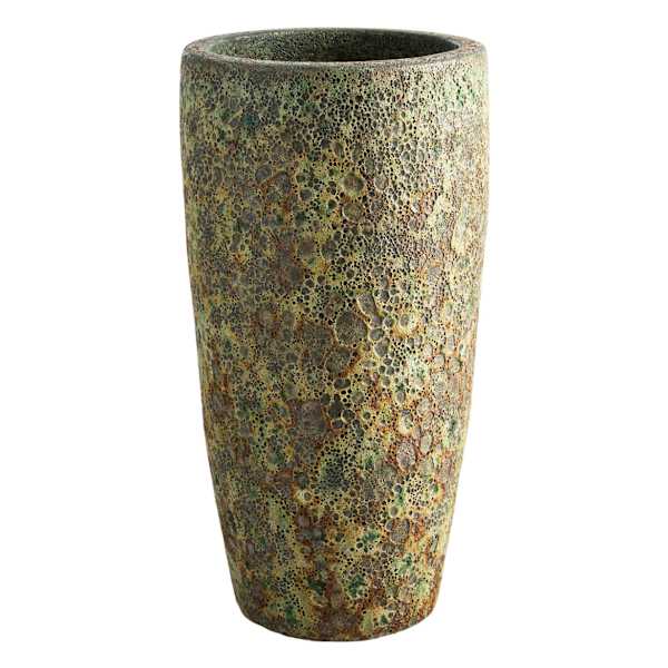 Halston Teal Ceramic Outdoor Planter, Small