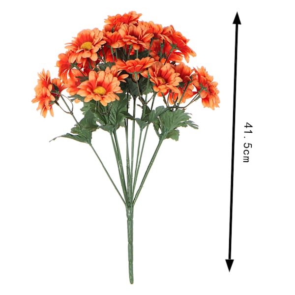 Orange Mum Flower Bush, 16.5"