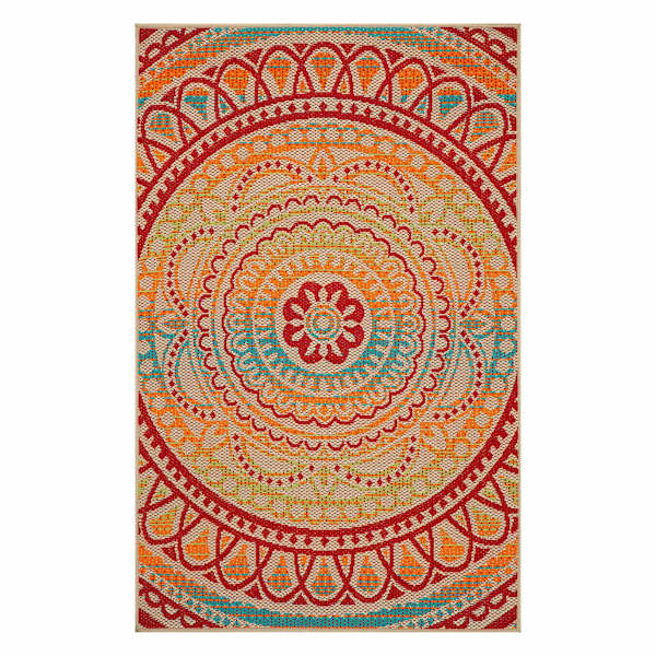 (E542) Scope Brodny Multicolor Accent Rug, 3x5