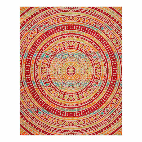 (E542) Scope Brodny Multicolor Outdoor Area Rug, 8x10