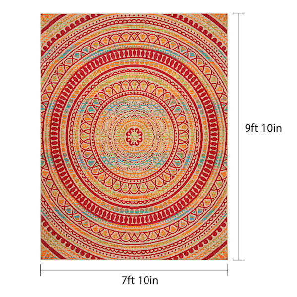 (E542) Scope Brodny Multicolor Outdoor Area Rug, 8x10