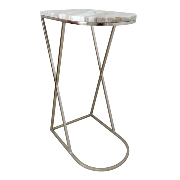 Crosby St. Aura Marble C-Table
