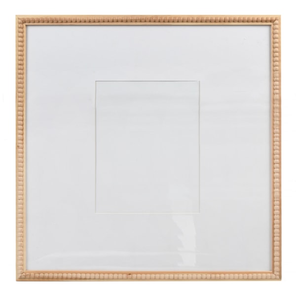 18" Natural Matted to 8x10 Beaded Frame