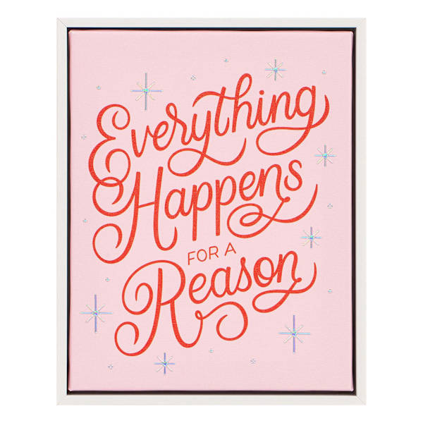 Everything Happens Canvas Art, 8x10