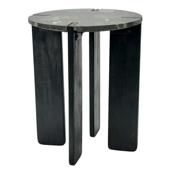 Eleanor Accent Table, Black Marble