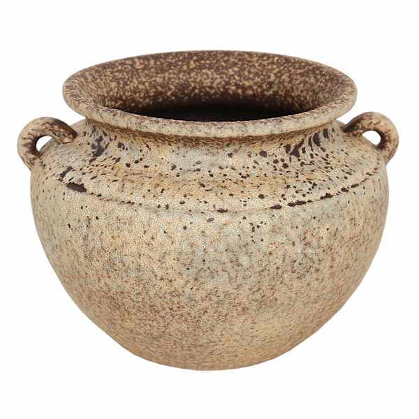 Natural Ceramic Vase, 10"