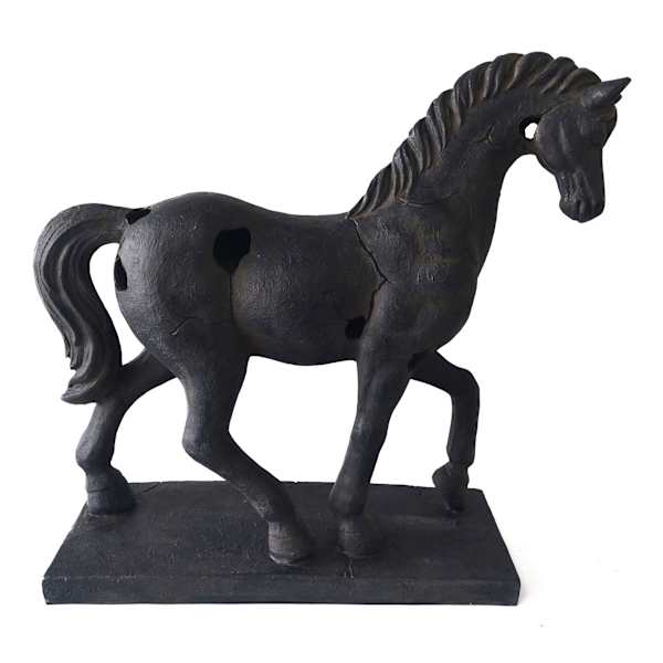 Resin Horse Figurine, 17x16