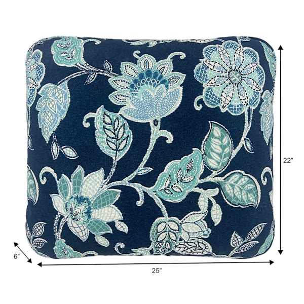 Providence Positano Navy Outdoor Corded Back Cushion
