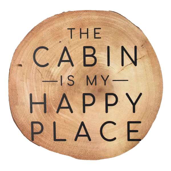 Lake & Lodge Slice Wall Art, 10"