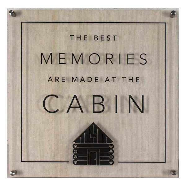 Lake & Lodge Best Memories Wall Art, 16"