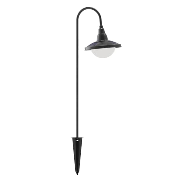 6.5-Lumen Solar Black Down Pathway Light