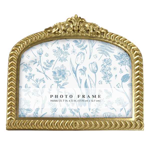 Gold Arch Tabletop Picture Frame, 7x5
