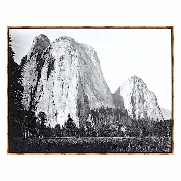 Framed Mountain Landscape Canvas Wall Art, 41x31