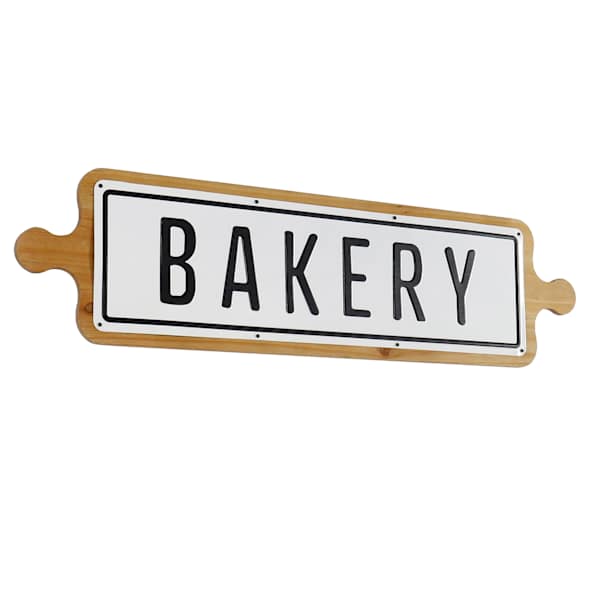 Bakery Wood & Metal Wall Art, 31x8