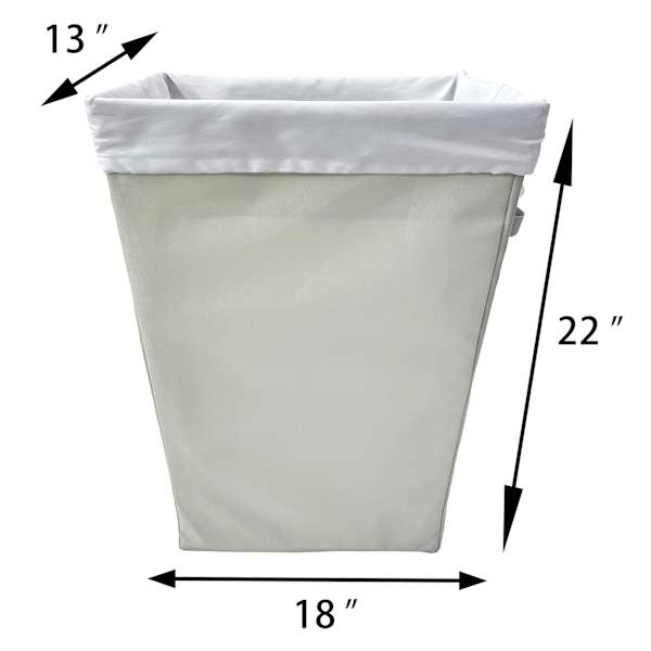 Rectangle Tapered Laundry Hamper, Mint