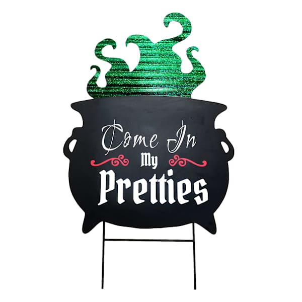 Spellbound Come in Pretties Cauldron Yardstake