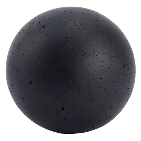 Matte Black Resin Cement Look Orb, 4"