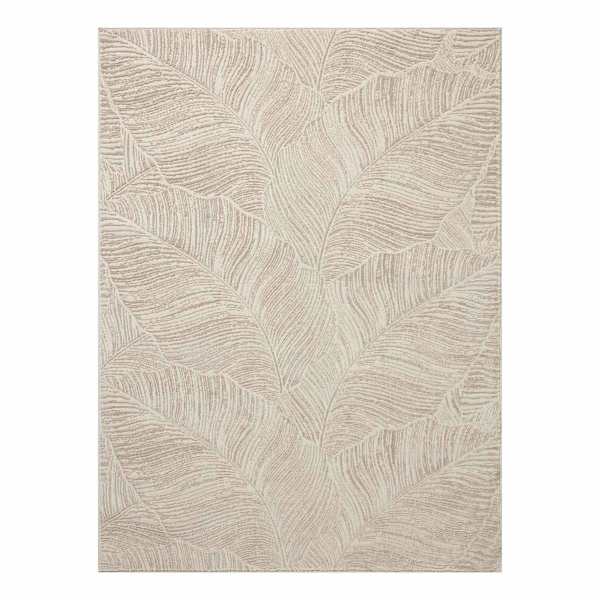 Amana Neutral Botanical Area Rug, 5.3x7