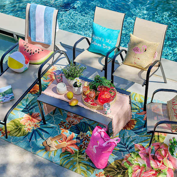 琉球*海花セール　カラフル エアファーン  0529-7 e227-santa-monica-trellis-aqua