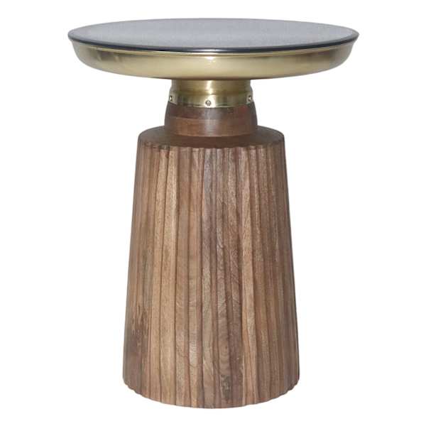 Found & Fable Haven Accent Table, Brown