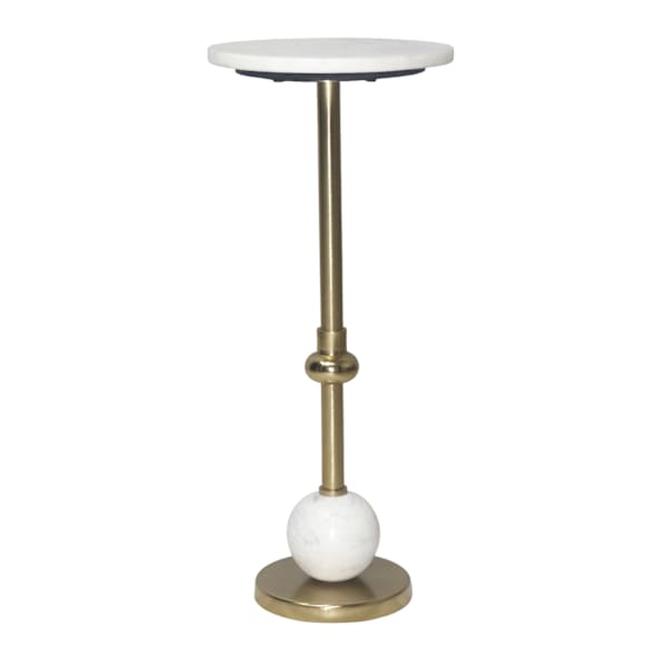 Providence Coen Marble Drink Table, Gold