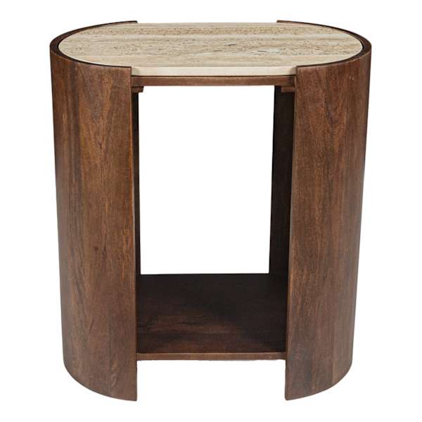 Crosby St. Adrianne Metal & Wood Accent Table