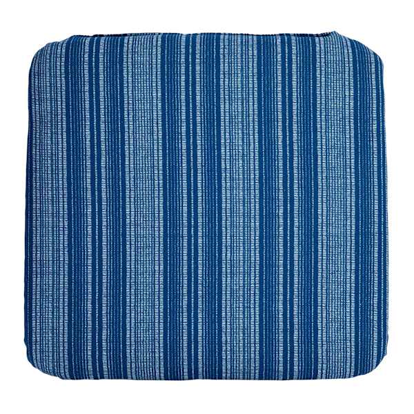 Indigo Stripe Outdoor Chair Cushion