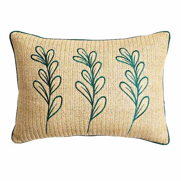 Honeybloom Leaf Hermosa Lumbar Outdoor Throw Pillow, 14x20