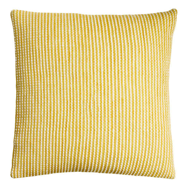 Crosby St. Yellow Solid Woven Outdoor Throw Pillow, 18"