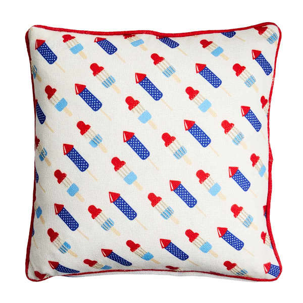 Sunny Club Bomb Pop Outdoor Pillow with Beads, 18"