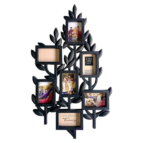7-Opening Back Tree Collage Wall Frame, 35x21