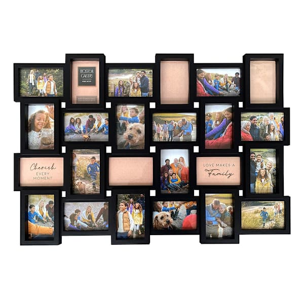24-Opening Black Collage Wall Frame, 33x23