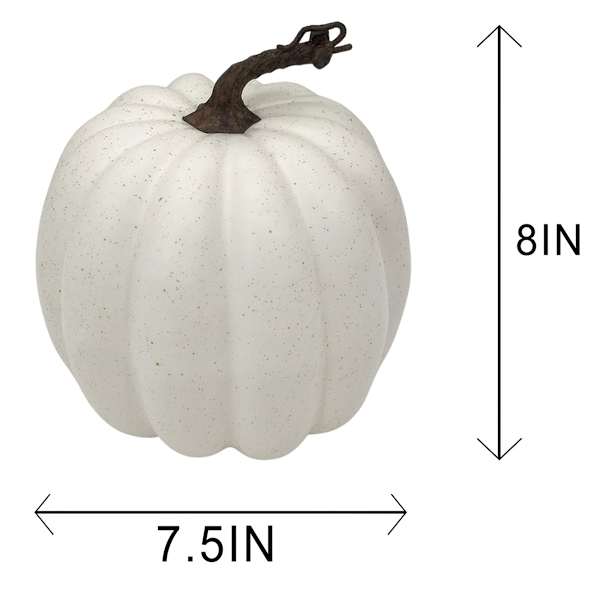 White Foam Pumpkin, 8"