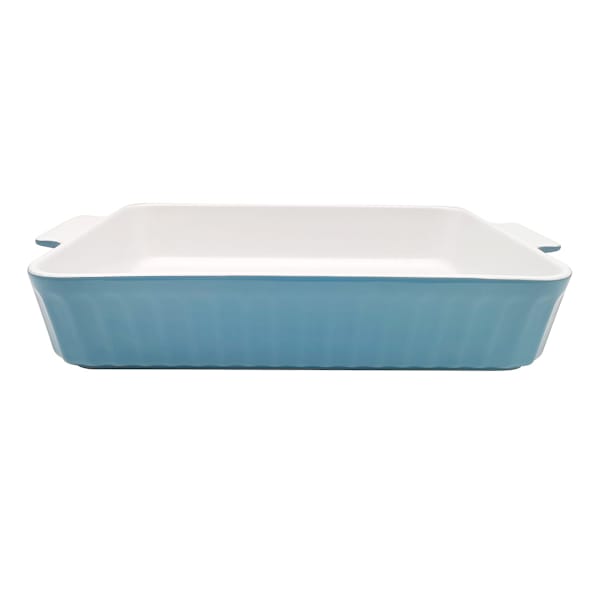 REAL SIMPLE Blue Rectangle Baking Dish, 15x9.5