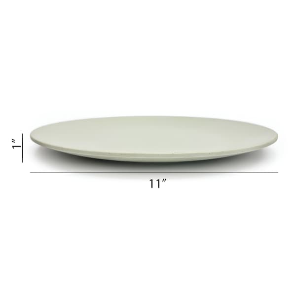 Matte Green Coupe Dinner Plate