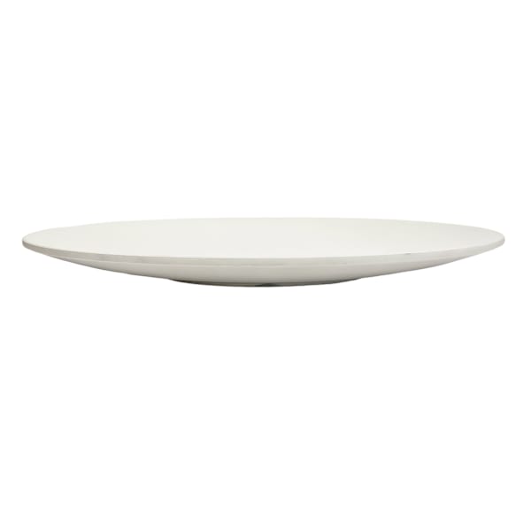 Matte Cream Coupe Dinner Plate