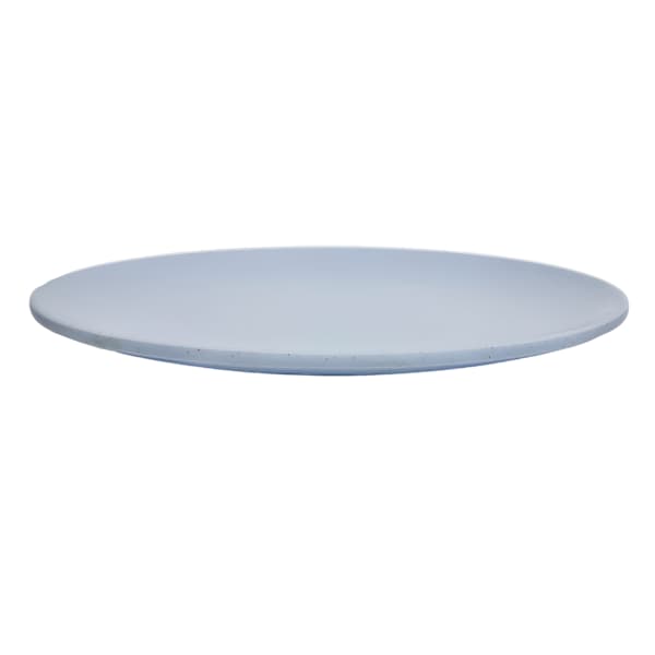 Matte Blue Coupe Dinner Plate