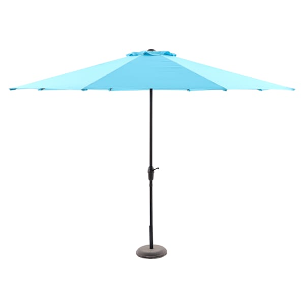 Turquoise Crank Round Patio Umbrella, 11'
