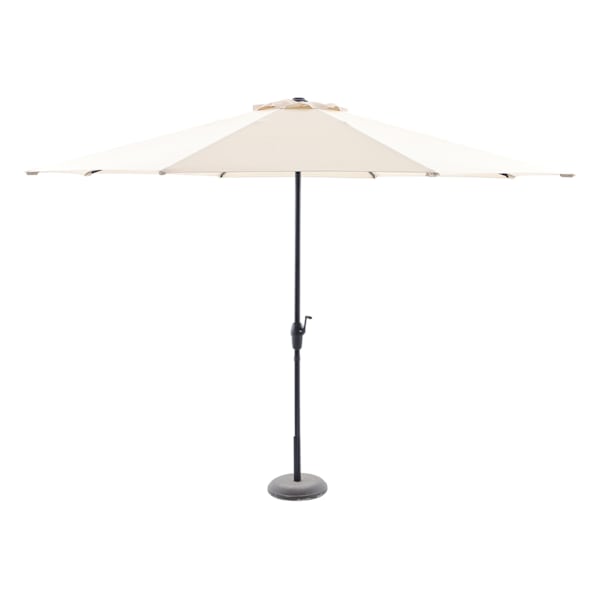 Tan Crank Round Patio Umbrella, 11'