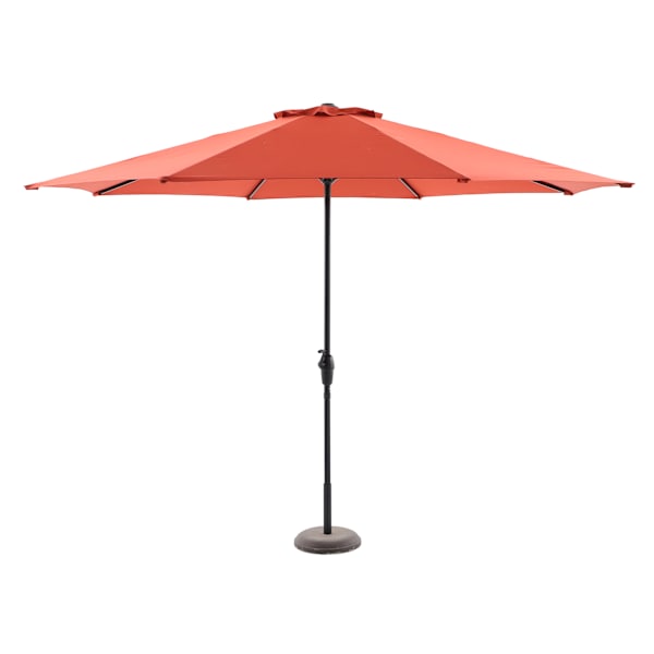 Red Crank Round Patio Umbrella, 11'