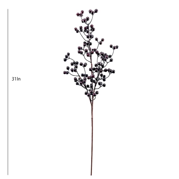 Grey Berries Stem, 31"