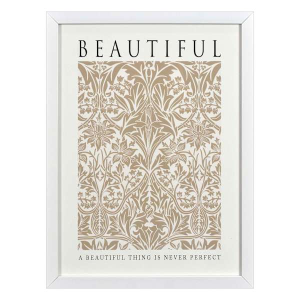 Glass Framed Beautiful Print Wall Art, 13x17