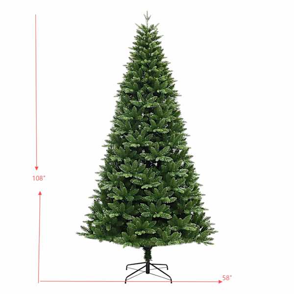 (C7) Pre-Lit Hartford Spruce Christmas Tree, 9'