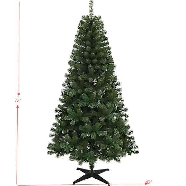 (A37) Pre-Lit Aurora Fir Christmas Tree, 6.5'