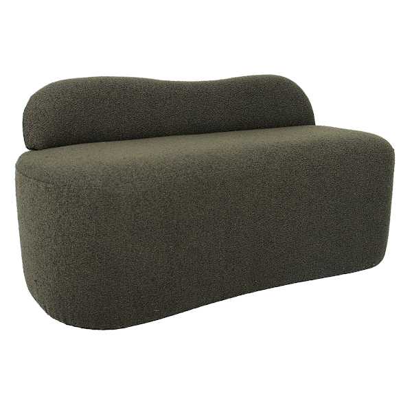 Gina Settee Bench, Moss Green